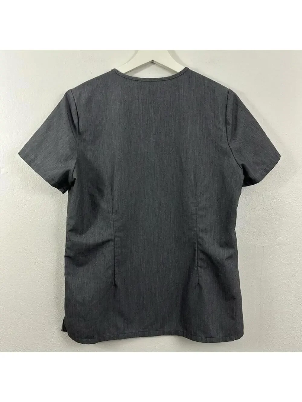 Figs Women’s Technical Collection Catarina One Pocket Scrub Top Gray Grey Size S
